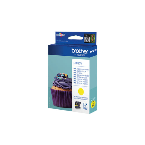 Brother LC-123Y ink cartridge 1 pc(s) Original High (XL) Yield Yellow Brother LC-123Y ink cartridge 1 pc(s) Original High (XL) Yield Yellow